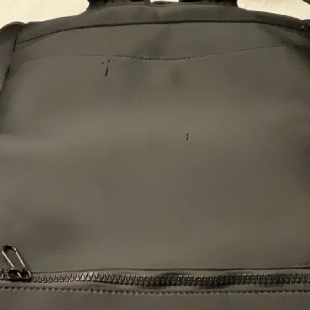 Omanmoli Black Unisex Diaper Bag Backpack. Neoprene Multi Pockets
